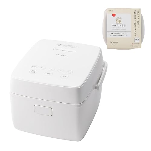 【中古】(未当て嵌める品)TWINBIRD(ツイン小鳥) 炊飯器 〈封鎖ごはん入れもの仕掛ける〉 3合 IH 早炊き 一人暮らし 最短19分炊飯 消音役立つこと 新潟 燕三条 白いこと RM-D793W