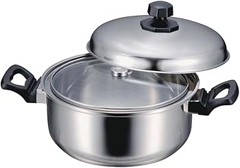 【中古】(未当て嵌める品)アーネスト 両手なべ ステンレス鋼 ほっとく鍋 18ｃｍ IH相応う 大手飲食店愛用ブランド名 A--75538
