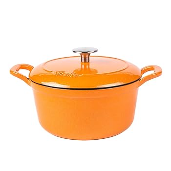 【中古】(非常に良い)フィスラー (Fissler) ホーロー 両手鍋 カレン ココット 18cm オレンジ 【日本正規販売品】 EMP-C182N001OR 鋳物 琺瑯｜COCOHOUSE