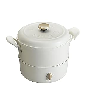 【中古】(非常に良い)BRUNO ブルーノ マルチグリルポット ホワイト White 白 おしゃれ かわいい これ1台 蓋 ふた付き 温度調節 洗いやすい 3人 4人用 揚げ物 フライ B|COCOHOUSE