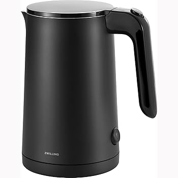【中古】ZWILLING Enfinigy クールタッチ 1リッター 明かり湯沸かし コードレス 紅茶湯沸かし \u0026 お湯 黒いこと