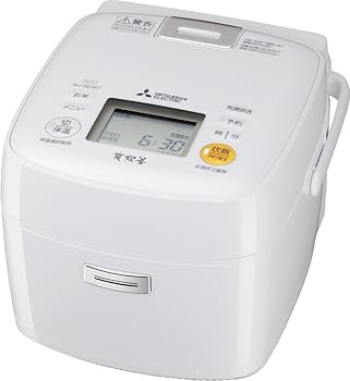 【中古】(未当て嵌める品)三菱電機 IHジャー炊飯器 備長炭 炭炊釜 3.5合炊き ピュアホワイト NJ-SE067-W