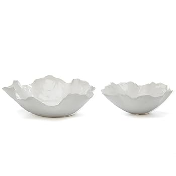 【中古】(未当て嵌める品)Tozaiの仕掛ける2ホワイトフリーフォームBowls ( food-safe )
