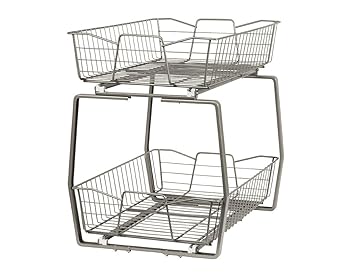 【中古】ClosetMaid 3089 2段 14in キッチンキャビネットオーガナイザー Ｎｉ