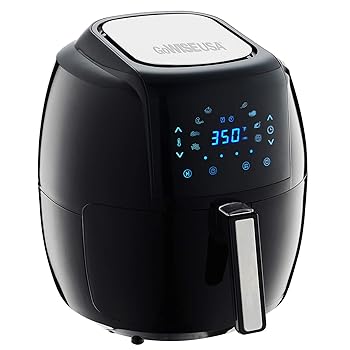 【中古】(非常に良い)GoWISE USA Freidora de aire digital 8 en 1 de 1700 W, 5.8 cuartos de gal?n, con libro de recetas, color negro|COCOHOUSE