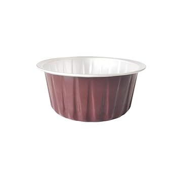 【中古】Grkoo ケーキベーキングカップ 100個 5薬局衡オンス 125ml マフィンライナーカップ 蓋付き添い人 使い捨てホイルラメキン アルミカップケーキライナー 軽銀