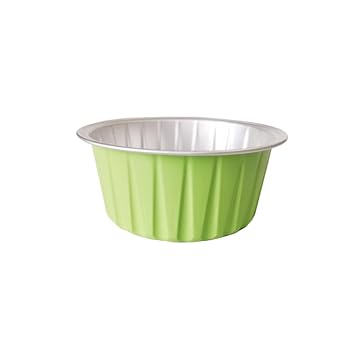 【中古】Grkoo ケーキベーキングカップ 100個 5薬局衡オンス 125ml マフィンライナーカップ 蓋付き添い人 使い捨てホイルラメキン アルミカップケーキライナー 軽銀