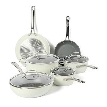 【中古】(非常に良い)Sur La Table Kitchen Essentials PFAフリー 非毒性 チタン セラミック ノンスティック インテリア 鍛造アルミニウム 調理器具 鍋とフライパンセ|COCOHOUSE