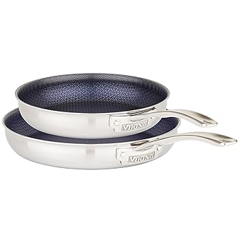 【中古】Viking (バイキング) 3層 ノンスティック フライパン 2点 ハイブリッド プラス ステンレス 9.5 11インチ シルバー｜COCOHOUSE 86,431円
