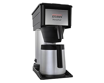 【中古】(未当て嵌める品)BUNN BTX-B（D）ThermoFresh台地10-カップホームサーマルカラフコーヒーブリューワー、黒いこと