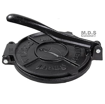 【中古】Tortilla Press Heavy Cast Iron, 8 Authentic Tortilla Press by Smart Cook