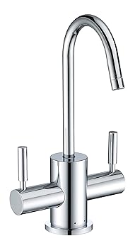 【中古】Whitehaus whfh-hc1010ポイントの使用インスタントホット/コールド水蛇口現代注ぎ口付き WHFH-HC1010-C 1|COCOHOUSE