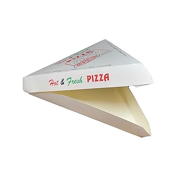 【中古】Caja de rebanadas de pizza individual con impresi?n de 4 colores \"Hot \u0026 Fresh\"" Pizza 9.2 x 9 x 1.7 pulgadas. Caja de 400 unidades"