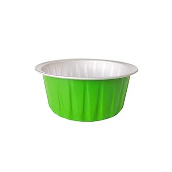 【中古】Grkoo ケーキベーキングカップ 100個 5薬局衡オンス 125ml マフィンライナーカップ 蓋付き添い人 使い捨てホイルラメキン アルミカップケーキライナー 軽銀