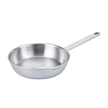 【中古】(未使用品)CHEFWIN(シェフウィン) 8.6インチ 316ステンレス フライパン 5重ステンレスソテーパン 深型フライパン IH対応 食洗機対応 オーブン対応｜COCOHOUSE