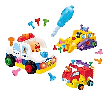 【中古】セガトイズ(SEGA TOYS) アンパンマン くみたてDIY ねじねじチェンジ! はたらくのりもの|COCOHOUSE