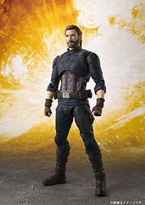 【中古】(未使用･未開封品)S.H.フィギュアーツ アベンジャーズ キャプテン・アメリカ(アベンジャーズ／インフィニティ・ウォー) 約155mm PVC・ABS製 塗装済み可動フィギュア