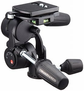 【中古】(非常に良い)Manfrotto 3WAY雲台 標準3ウェイ雲台 アルミニウム製 808RC4