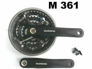 【中古】［状態良好］SHIMANO(シマノ) FC-M361 42X32X22T 8/7S チェーンガード付 チェーンケース対応 170mm ブラック EFCM361C222CL｜COCOHOUSE 9,037円