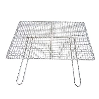 【中古】(未使用品)遠藤商事 業務用 焼物網 タフロス 45号 ダブル取手 (鉄・クロームメッキ) 日本製 DTH05045
