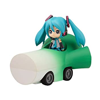 【中古】［物質の状態思わしい］ねんどろいどぷらす ボーカロイド 激走プルバックカー ミク\u0026ネギ鉄道車両