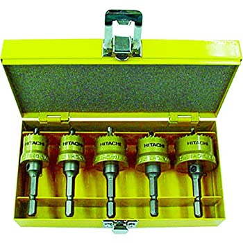 【中古】(非常に良い)HiKOKI(旧日立工機) インパクトドライバー用ハイスホールソー設備工事用セットB(φ25、φ28、φ30、φ32、φ35×各1本) 0032-0100