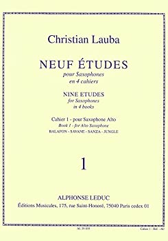 【中古】(非常に良い)ロバ : 9つの練習曲 第一巻 (サクソフォン、ピアノ) ルデュック出版
