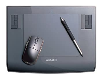 【中古】［物質の状態好ましい］WACOM Intuos3 A5大きさ 水晶薄墨色 PTZ-630/G0