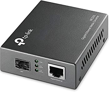 【中古】TP-Link 光回線 メディアコンバーター シングルモード/10km  マルチモード/550M SFP スロット MiniGBIC  MC220L