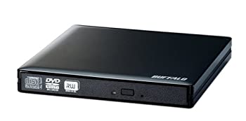 【中古】［状態良好］BUFFALO USB2.0用 外付けポータブルDVDドライブ DVSM-PN58U2V-BK