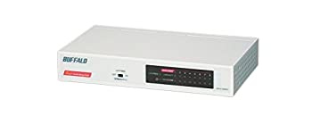 【中古】(未使用品)BUFFALO Giga対応 スイッチングHub ホワイト LSW4-GT-8NS/WH