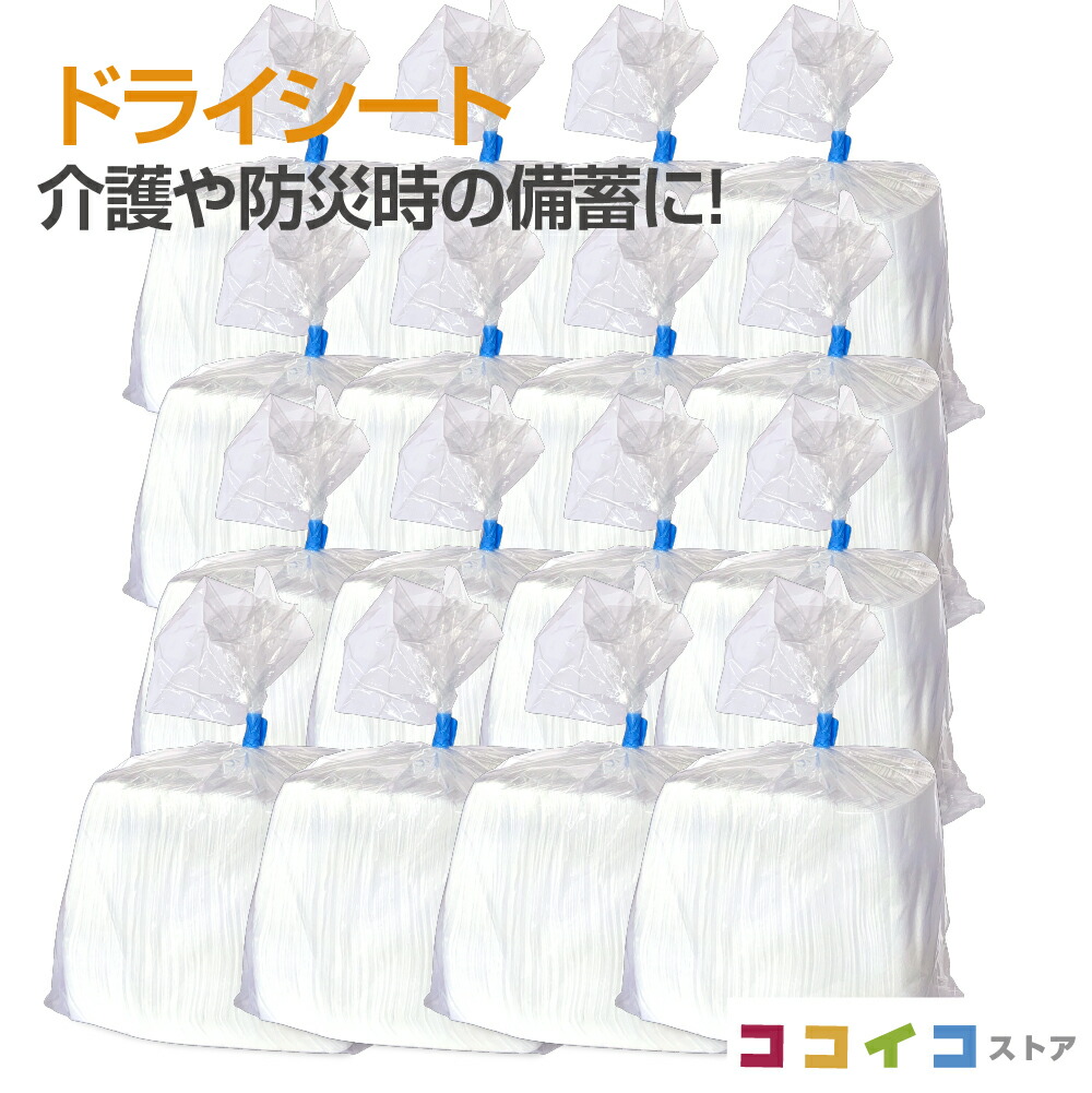 ドライシート 不織布 使い捨て ワイプ 1600枚 (100枚入×16) 送料無料