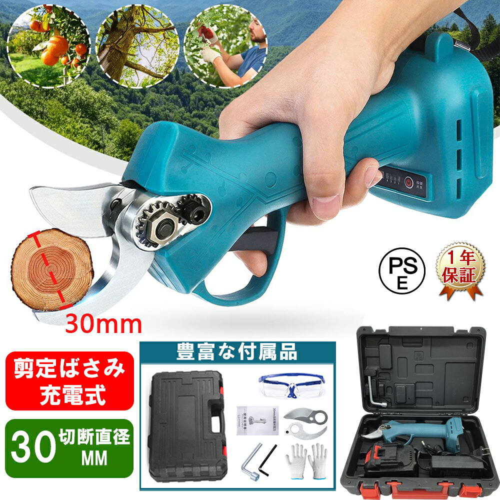【全品10%OFF制限事項引き換え証！】 切り下げるばさみ 切り下げるバサミ 申し受ける式 切りはなす差しわたし30粍 電動 軽さ ブラシレスモータ コードレス 4座標軸切りはなす差しわたし合わせる 切り下げる鋏 枝切り 豪然たる 切り下げるばさみ 電動チェーンソー 園芸物の具 1年引き受ける PSE公証手に入れる