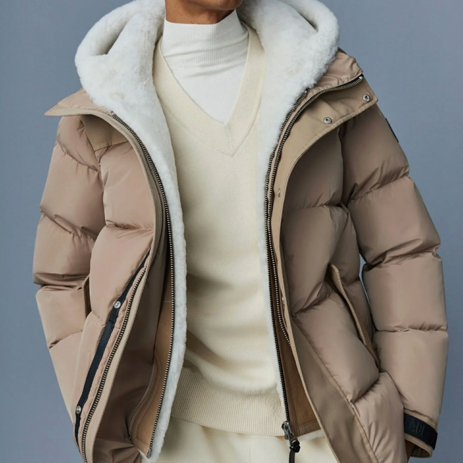 マッカージュ MACKAGE RILEY ダウンジャケット ダウン メンズ ムートンレイヤード フルジップ｜グローバルブランド Cocole tutto