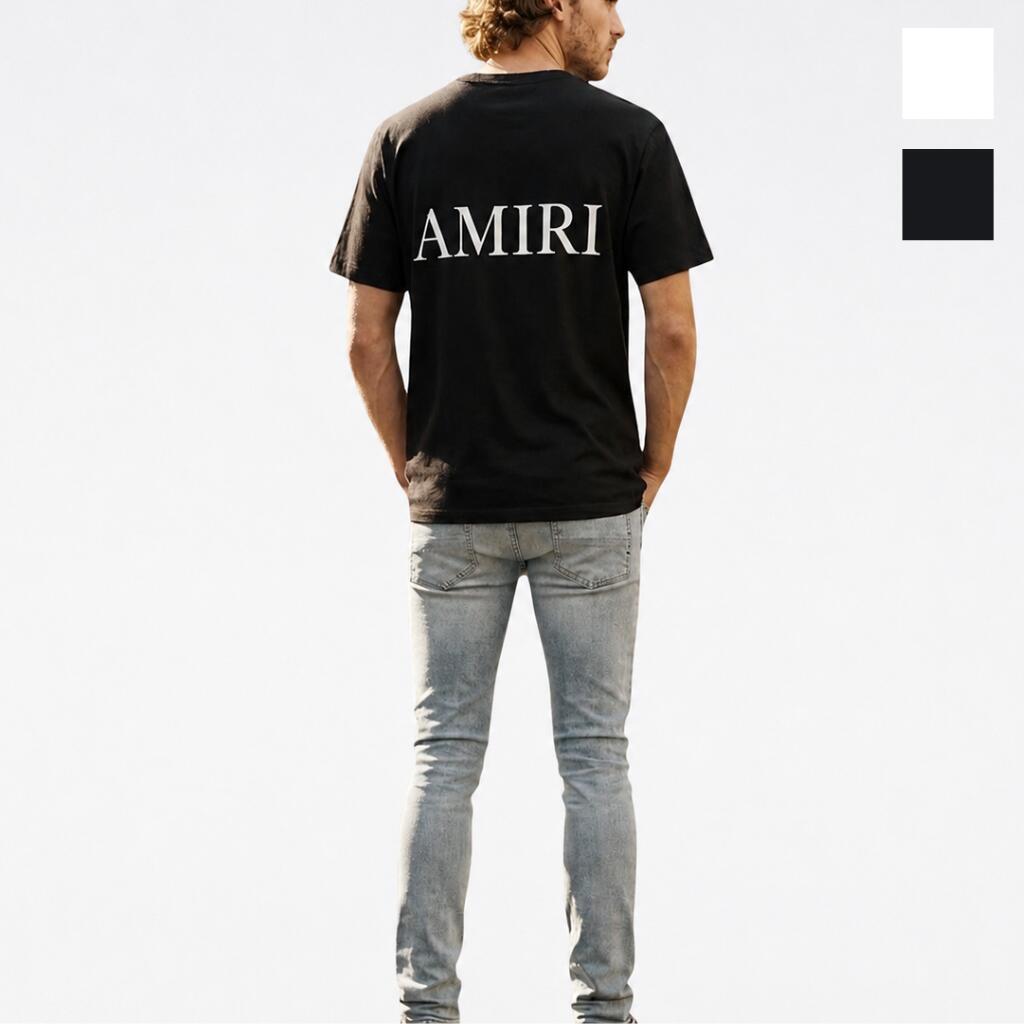 アミリ AMIRI AMJYTE1074 Tシャツ カットソー メンズ MA コア ロゴ Tシャツ MA CORE LOGO TEE T-shirt White Black|グローバルブランド Cocole tutto