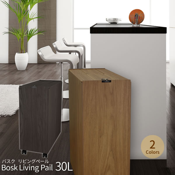 ゴミ箱 日本製 木目調 ダストボックス BOSK バスク リビングペール 30L [橋本達之助工芸]【ポイント2倍】【フラリア】
