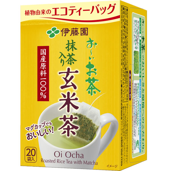 楽天市場】ティーバッグ［お〜いお茶 抹茶入り玄米茶ティーバッグ 20袋