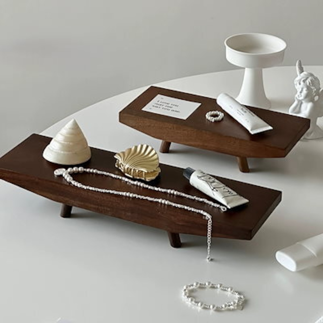 楽天市場】スタンドトレー S/L トレー トレイ 木製 天然木 角型 レクト