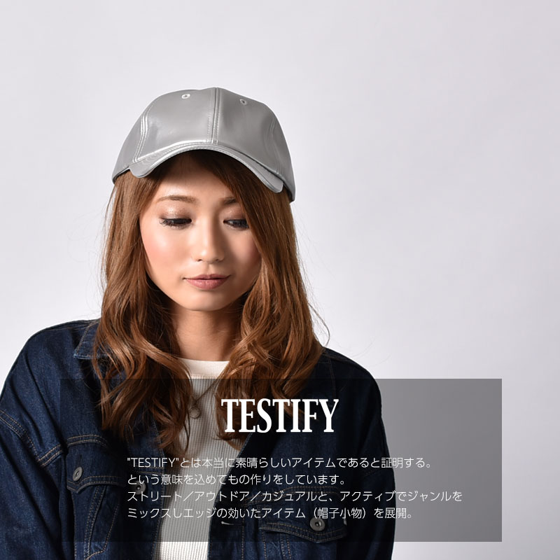 楽天市場 キャップ 帽子 メンズ レディース レザーキャップ キャップ テスティファイ Testify Coco Lucia 楽天市場店