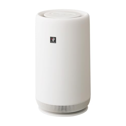 シャープ 空気清浄機 FU-SC01-W プラズマクラスター 7000 おすすめ畳数 6畳 360°下吸込み ナイトライト コンパクトタイプ