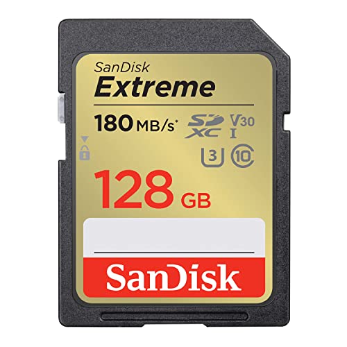 SanDisk (サンディスク) 128GB Extreme (エクストリーム) SDXC UHS-I 記憶装置歌留多 - C10/U3/V30