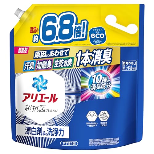 アリエール 洗濯洗剤 液体 詰め替え 2.76kg 漂白剤級の洗浄力 [大容量] [タテ・ドラム式OK]｜SHOP Coco Makai 店