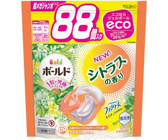 ６袋】　ボールド　ジェルボール　７０個入り　心弾けるシトラス&ヴァーベナの香り Amazon.co.jp: P&G ボールドジェルボール 4D 心弾けるシトラス