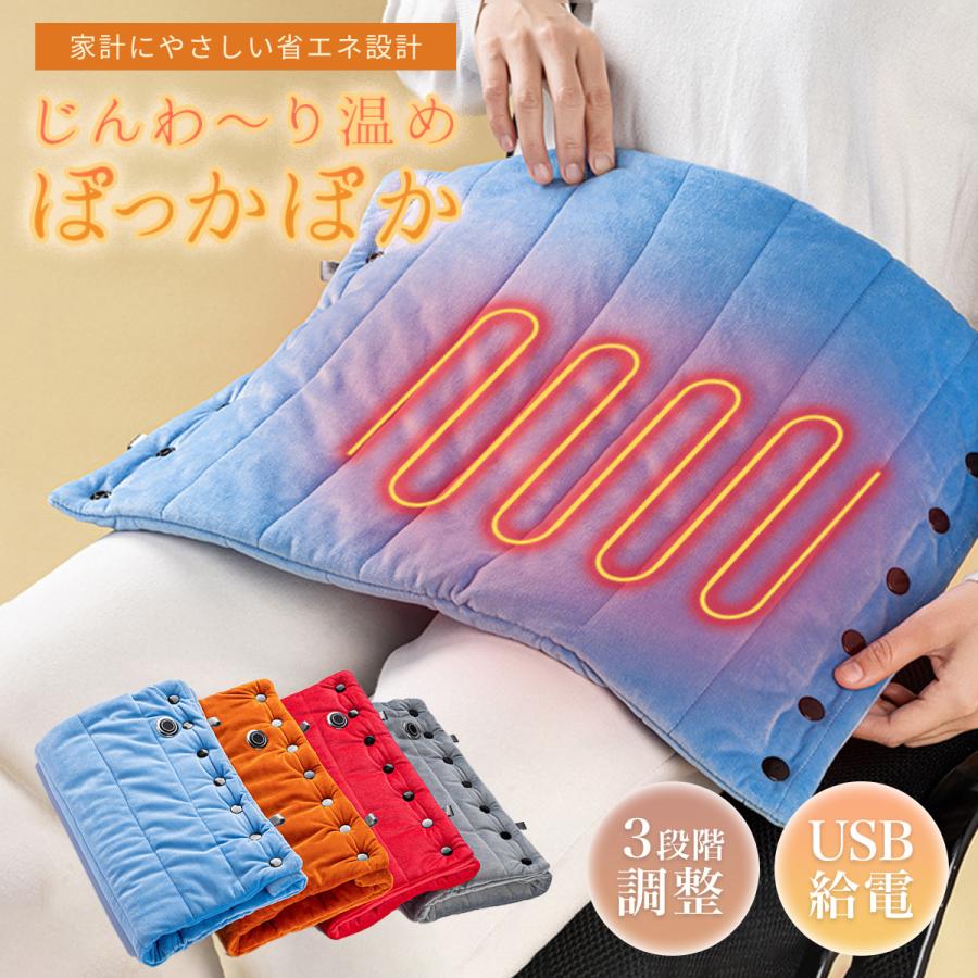 ホットマット 一人用 USB ミニ 電気 電気座布団 ホットカーペット 充電式 足元 ひざ掛け 小型 電気マット 電気カーペット 冷え対策