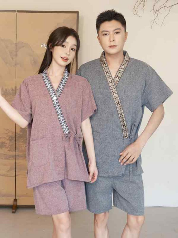 ユニセックス 男女兼用 衣料品 セット トップス パンツ パジャマ ルーム ナイト ズボン インナー ウェア ファッション 康ランド