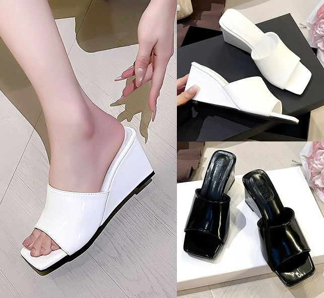 mule】 sandal カジュアル ミュール 春夏 ベランダ オフィス 歩きやすい レディース シンプル【大きいサイズ 無地 ウエッジ ミュ
