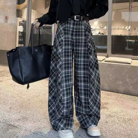 pants】 ショーツ スキニー ストレート ボトムス 下着 春夏 レディース チェック柄【大きいサイズ 着痩せ 体型カバー バイカラー
