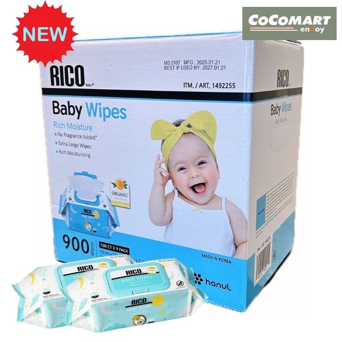 楽天市場】RICO 赤ちゃん用 おしりふき 900枚RICO BABY WIPES