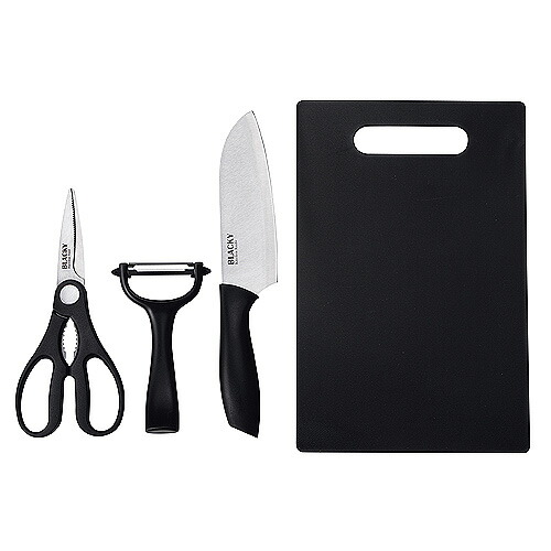 楽天市場】調理器具セット ブラッキー キッチンはさみ 三徳庖丁 皮むき