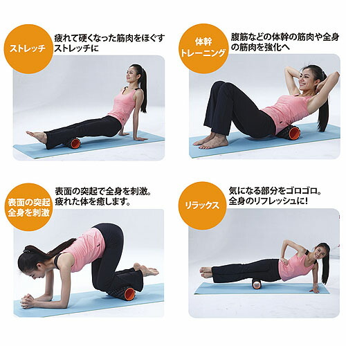 楽天市場 フォームローラー ブラック Kw 787bk ストレッチローラー ローラーポール 体幹 ストレッチ器具 リラックス 体幹トレーニング Cocomart